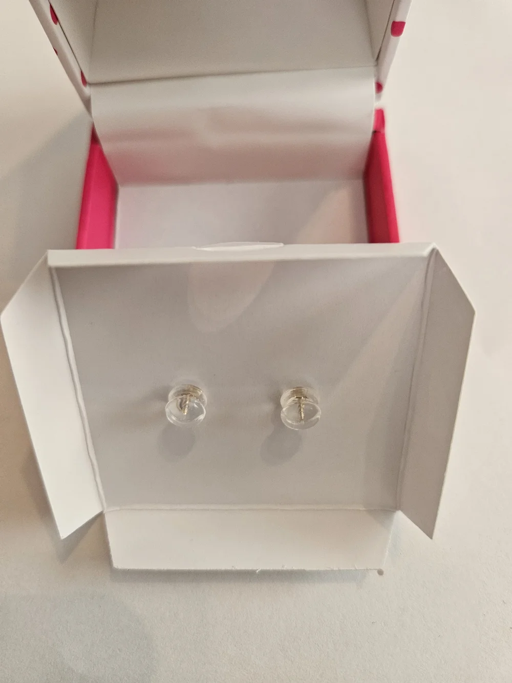 14k Gold Infant Pearl Stud Earrings - White